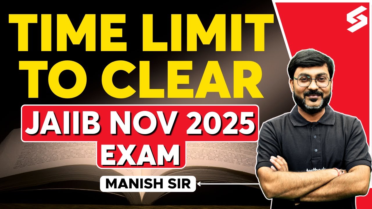 Time Limit to Clear JAIIB Exam | How Many Attempts for JAIIB Exam | JAIIB 2025 Exam | Manish Sir
