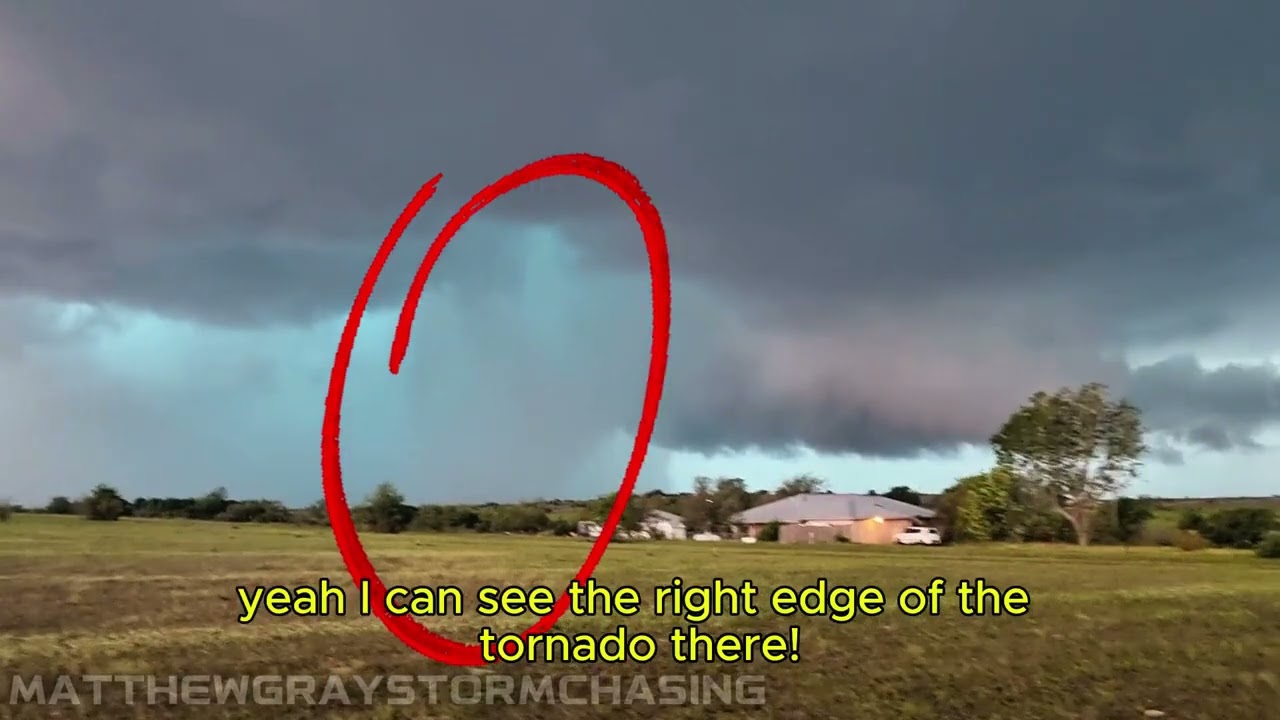 DRIVING THROUGH A TORNADO on a  STORM CHASING TOUR | The 28th of April 2023 MONSTER Supercell
