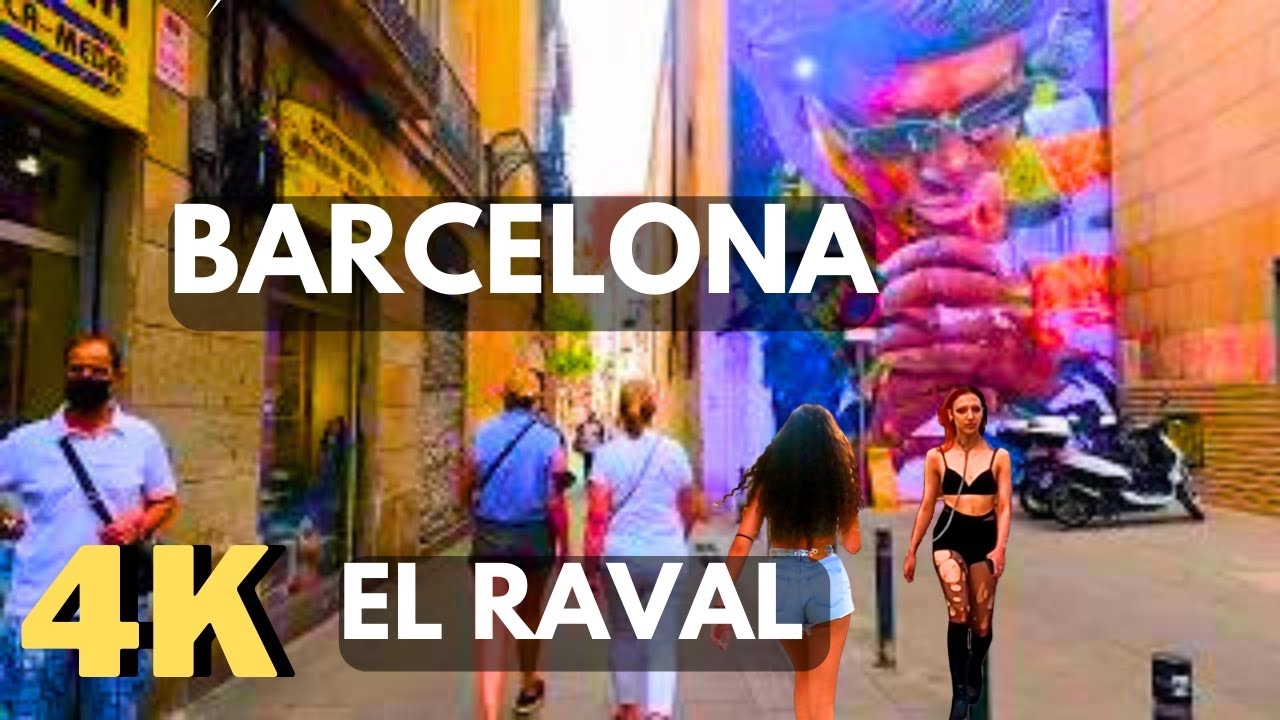 Morning Walk in El Raval, Barcelona, Spain 🇪🇸, 4K,#barcelona #barcelonalovers #city #citytour #spain