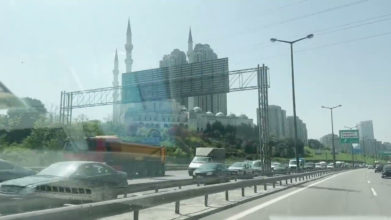 Istanbul, Turquie, trajet de l'éaroport côté Asie