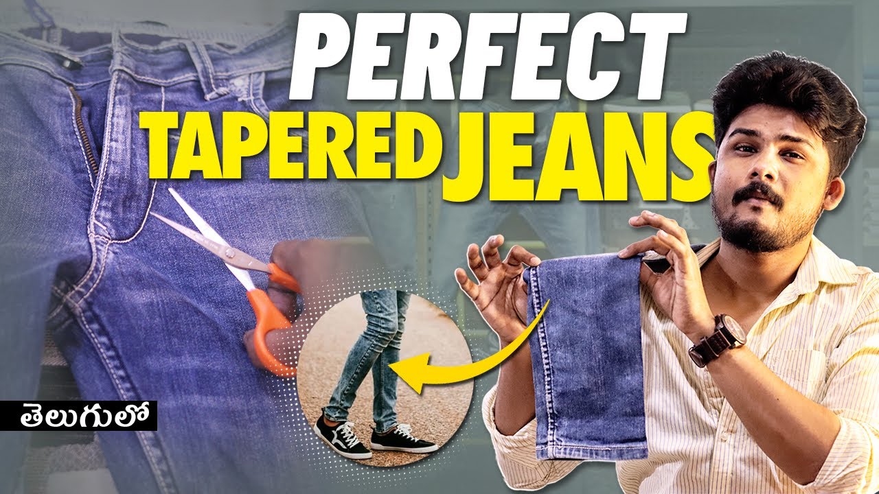 Jeans Alteration | How To Alter Your Jeans Perfectly | Men's Fashion In Telugu | The Fashion Verge