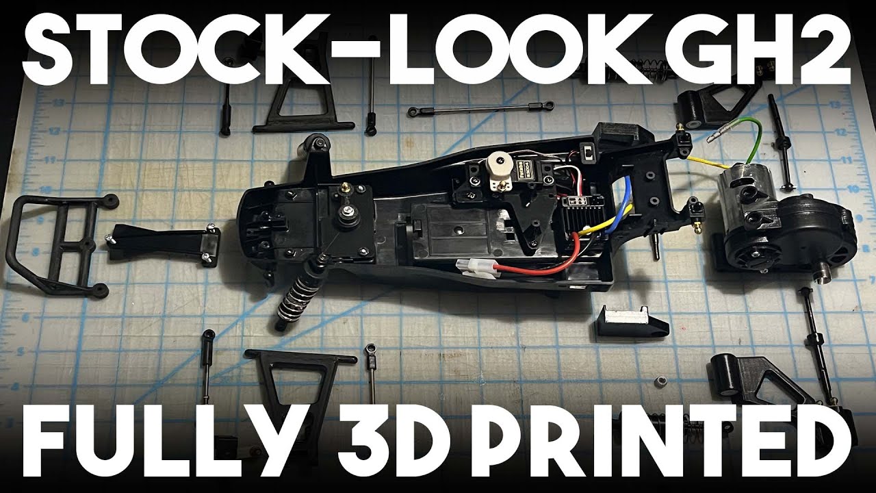 一見ノーマルグラホ２、しかしガチ魔改造トレーリングアーム！／Grasshopper 2, 3D printed trailing arm build