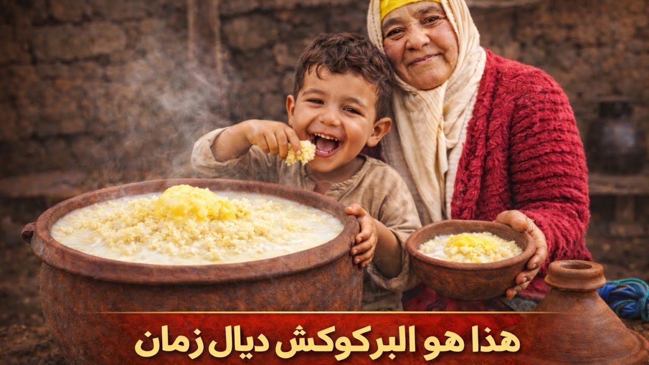 هذا هو البركوكش ديال زمان | حليب و زبدة بطعم الطفولة😋