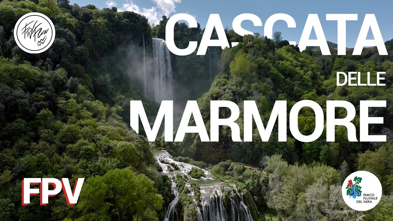 Cascata delle Marmore | FPV drone diving one of the highest european waterfalls