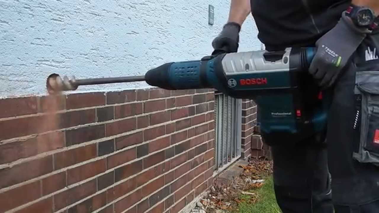 Bosch GBH 12 52 DV Bohrtest mit Hammerdurchbruchbohrer