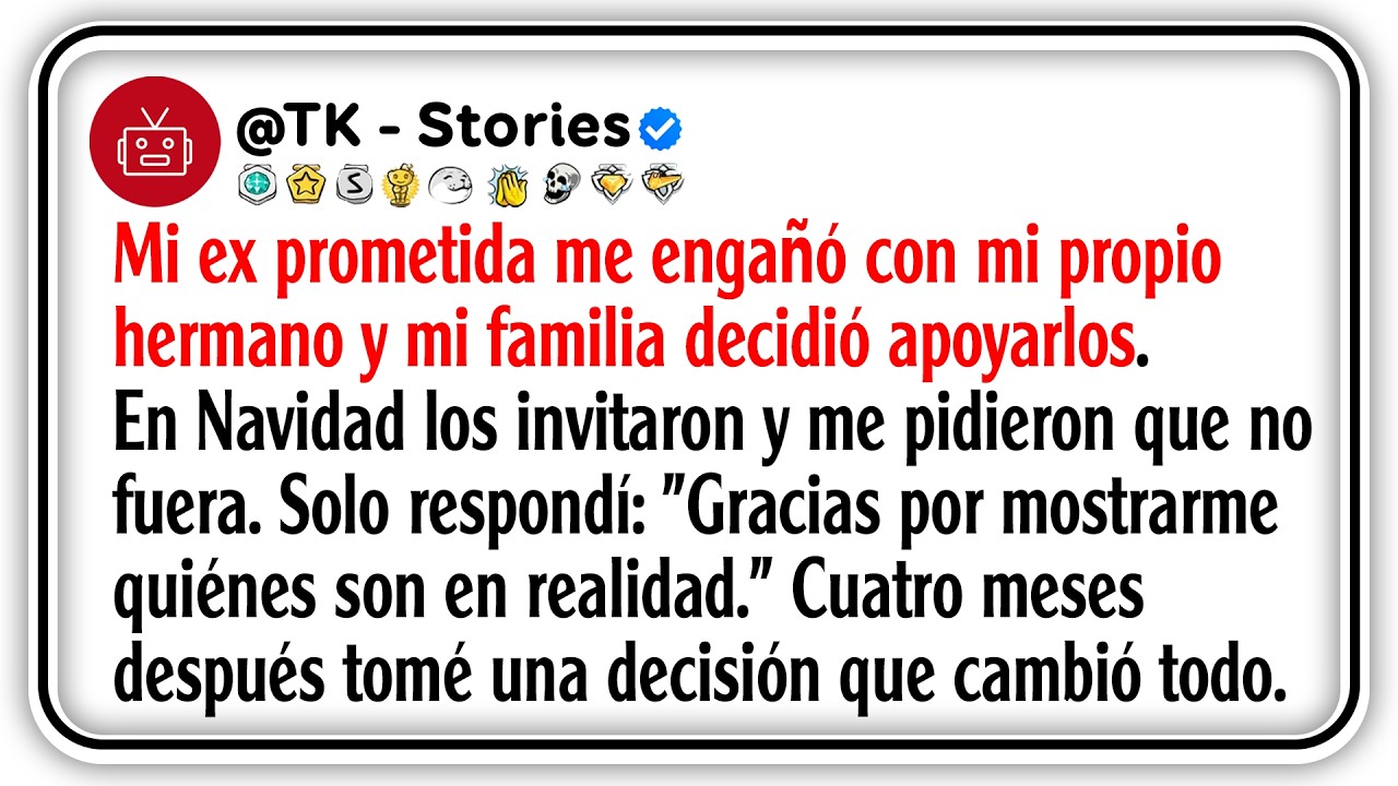 Mi ex prometida me engañó con mi propio hermano y mi familia decidió apoyarlos. En Navidad los...