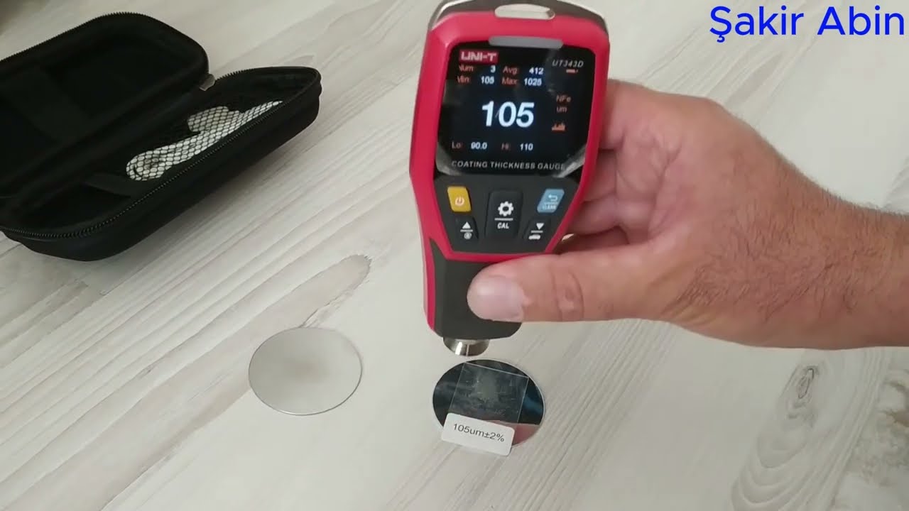 Boya eksper cihazı kalibrasyon ayarı. uni-t ut343d incelemesi. UNI-T UT343D Coating Thickness Gauge