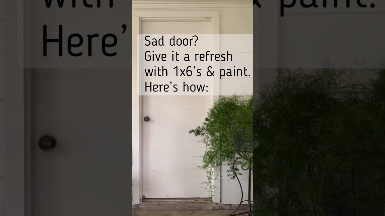 Diy z brace on existing door