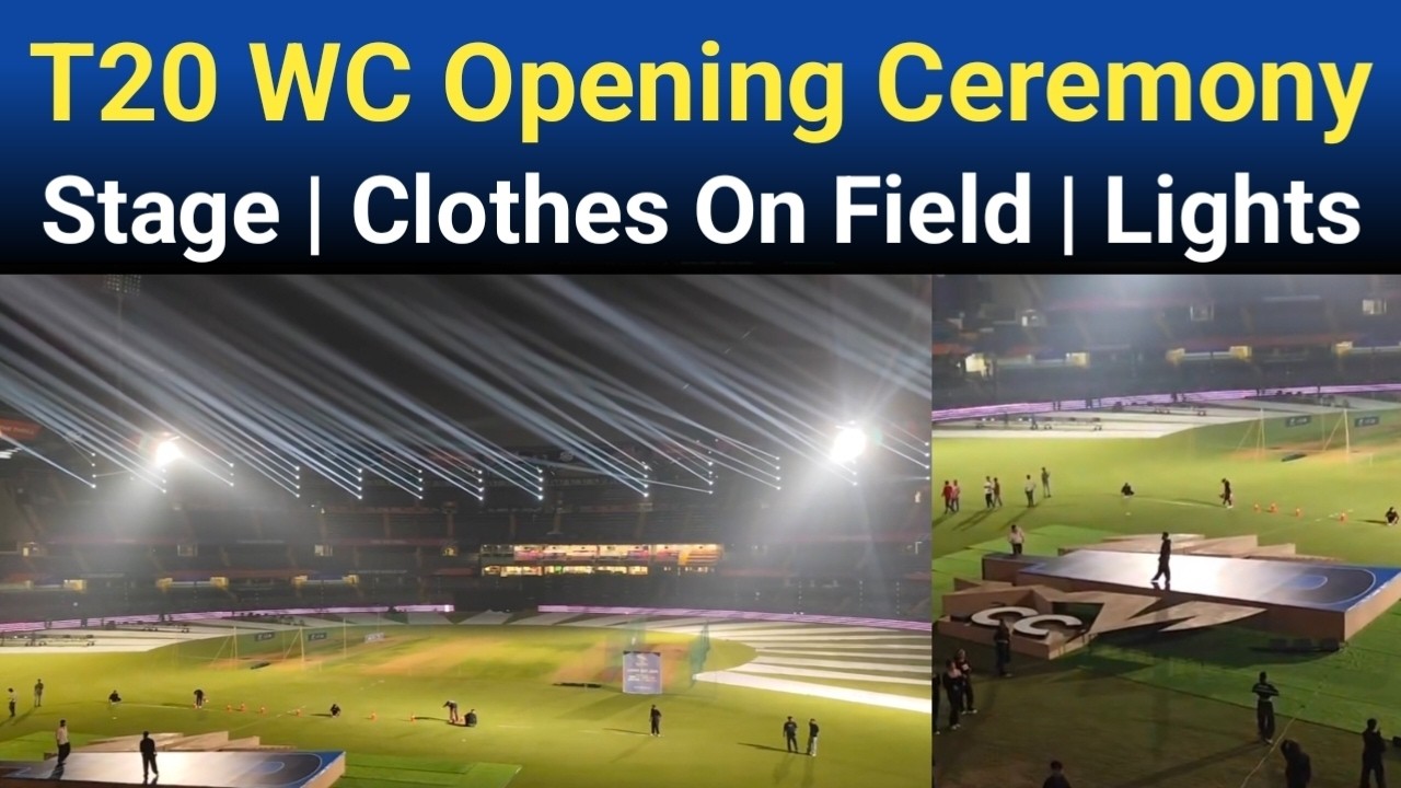 Stage For T20 World Cup 2026 Opening Ceremony | Wankhede Stadium Light System & Clothes On Field