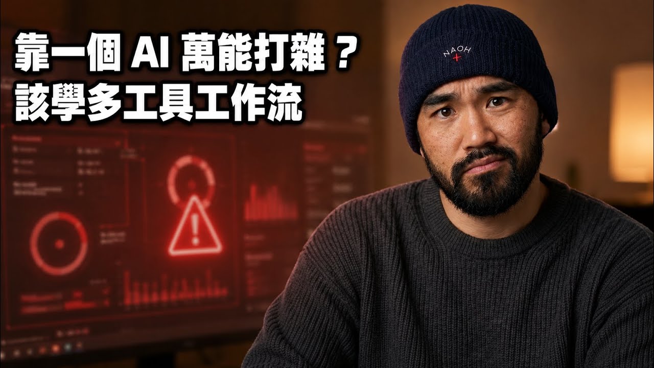 如果你還在靠一個最強 AI 做萬能打雜工，你要學學「多工具工作流」了