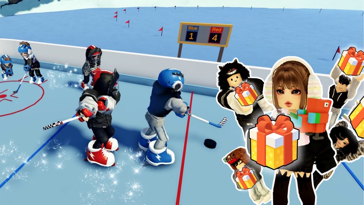 KELUARGA BOKIR BERBURU KADO & BERMAIN ICE HOKEY DI KUTUB ES 🎁🏒❄️ | LIVETOPIA RP Roblox Indonesia