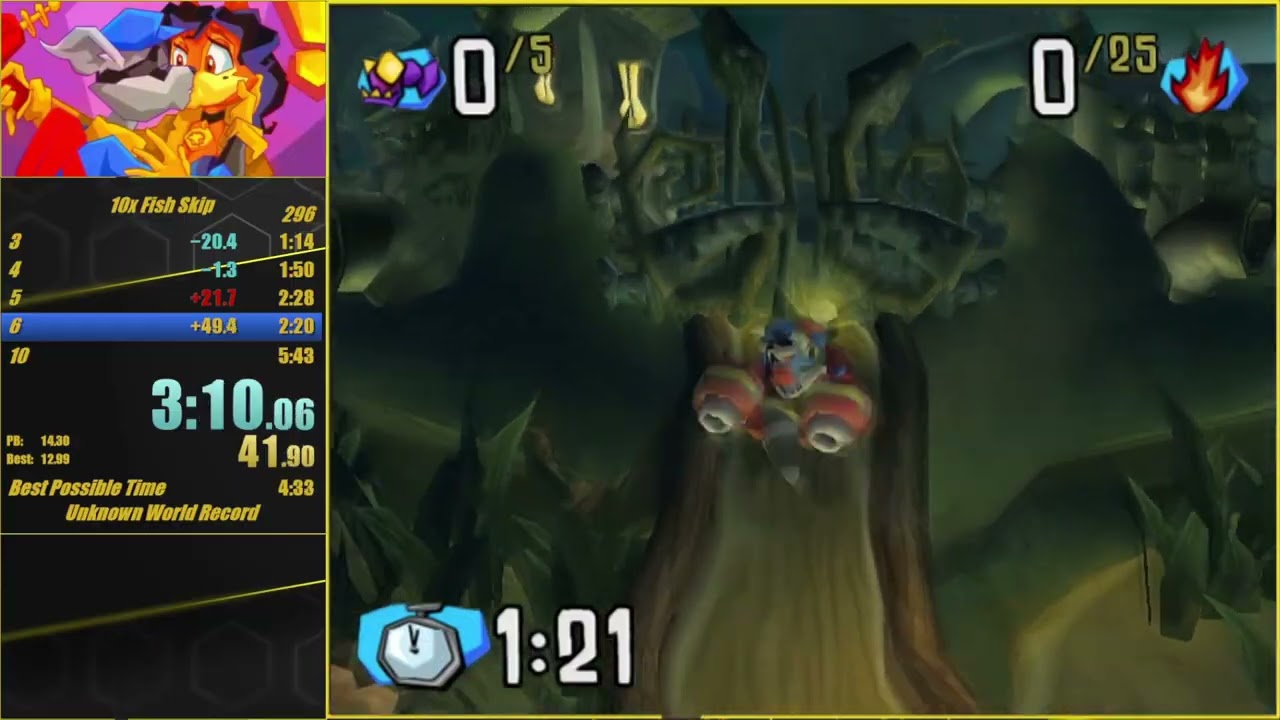 10x Fishskip Speedrun in 7:22