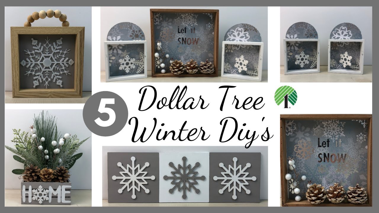 Зимние изделия Dollar Tree Diys/High End