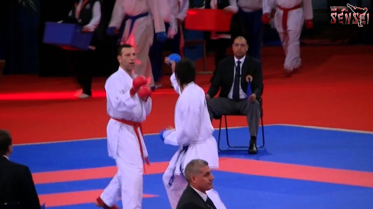 Loria vs Amargos - Male kumite -84 kg - 21st WKF World Karate Championships Paris Bercy 2012