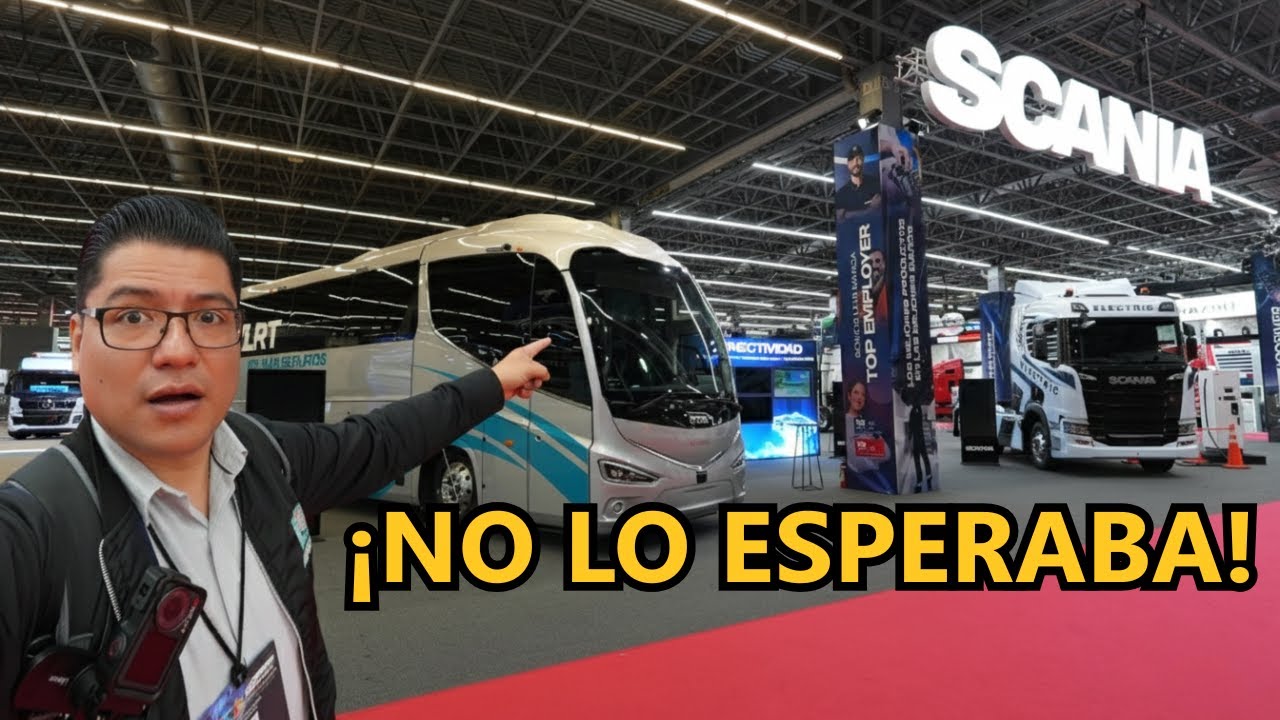 Sorpresa al recorrer el stand de Scania en ExpoTransporte 2025.