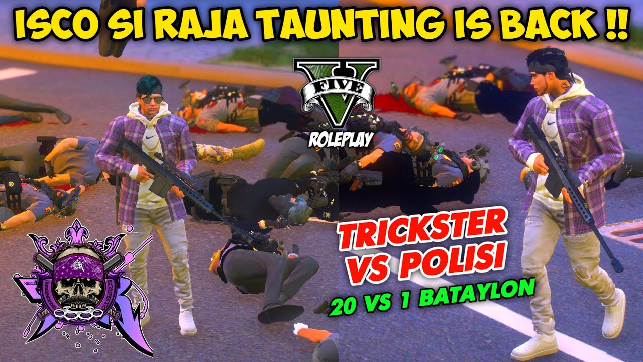 ISCO RAJA TAUNTING IS BACK !! SATU BATAYLON POLISI DI TAUNTING SAMA ISCO WKWK !! GTA V ROLEPLAY
