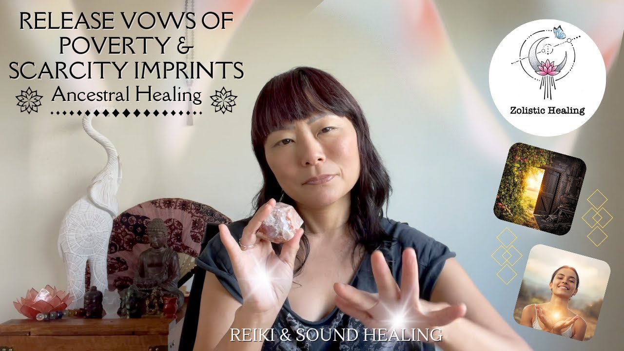 Release Vows of Poverty & Scarcity Imprints | Ancestral Healing | Reiki Energy & Sound Healing