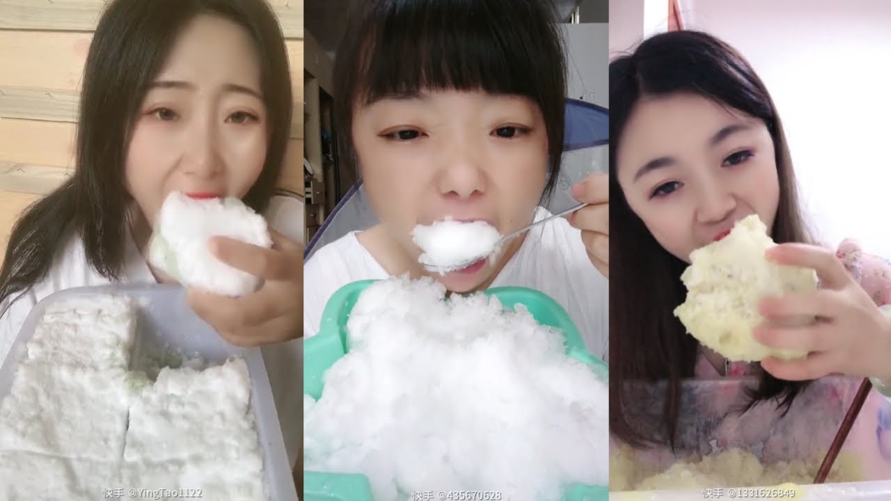 ONLY BITES SHAVED ICE AND FREEZER FROST BITES | SOFT & FROSTY ICE EATING ASMR #2
