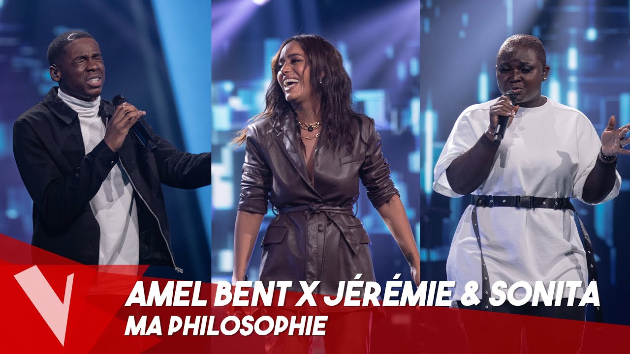Amel Bent – 'Ma philosophie' ● X Jérémie Makiese & Sonita | Lives | The Voice Belgique Saison 9
