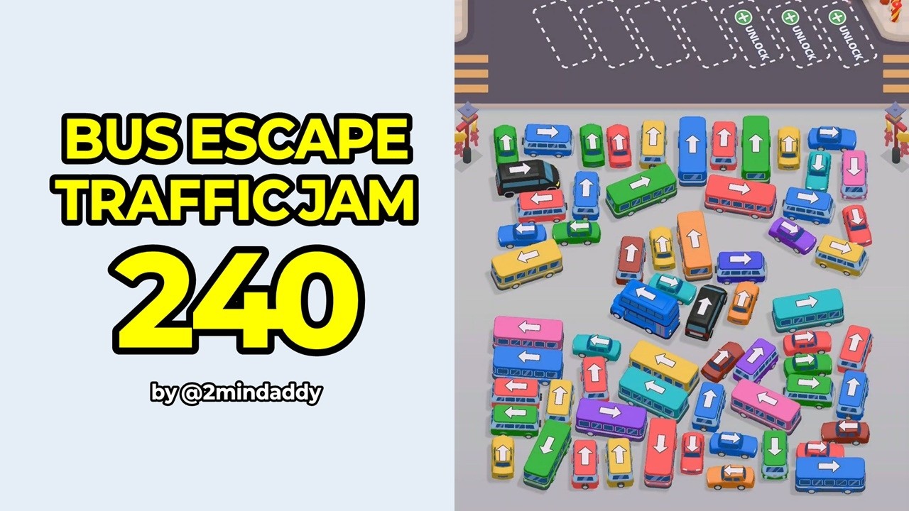 Bus Escape Traffic Jam Level 240 Solution and Walkthrough