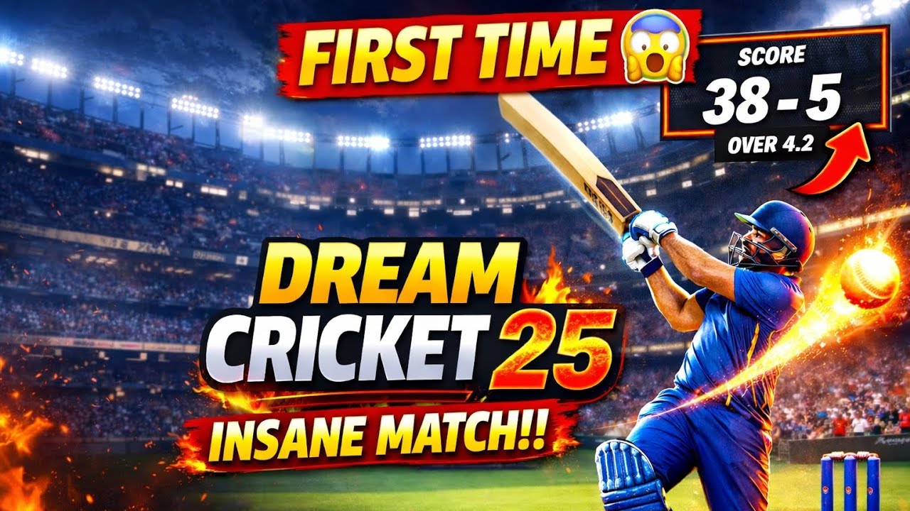 I Played Dream Cricket 25 For The First Time… Total Chaos! 🏏🔥