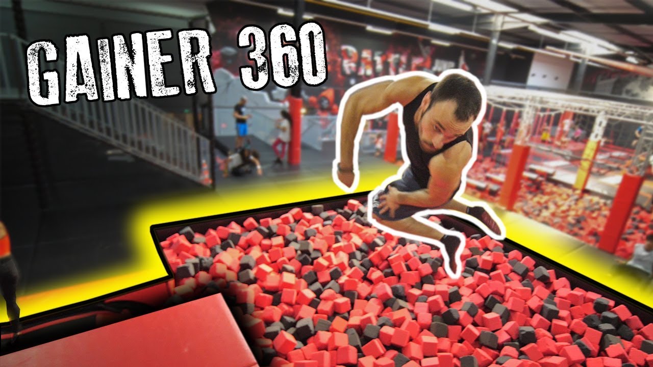 Il tente le GAINER 360 au Trampoline Park Jump City (Gainer Full Twist)