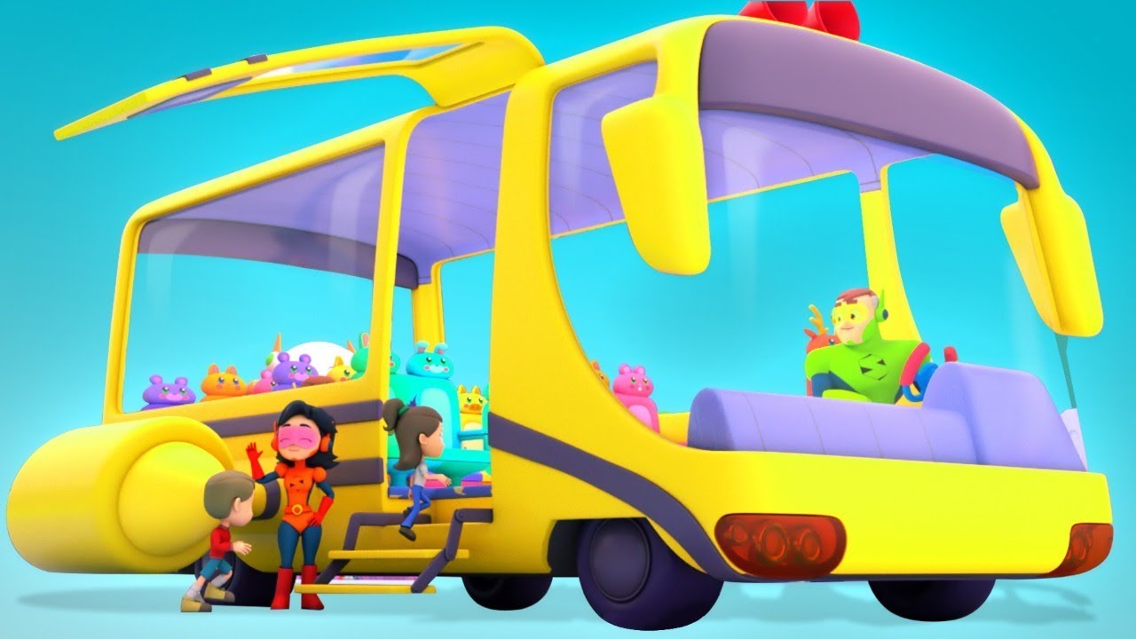 Wheels On The Bus | Nursery Rhymes Songs For Kids  | Bus Song By The Supremes