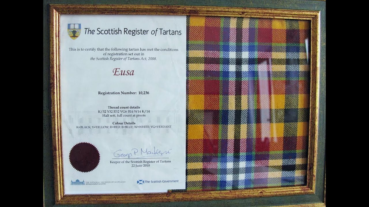 Registering a Tartan with the Scottish Government