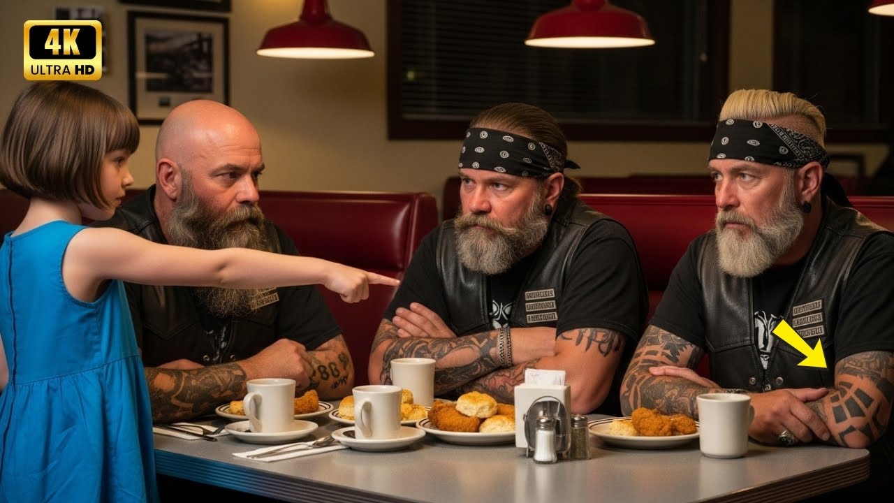 Ein kleines Mädchen sagt zu den Hells Angels: „Hallo, Sir, meine Mama hat ein Tattoo wie Ihres.“ – W