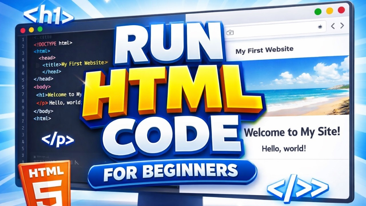 Как запустить HTML-код (2026)