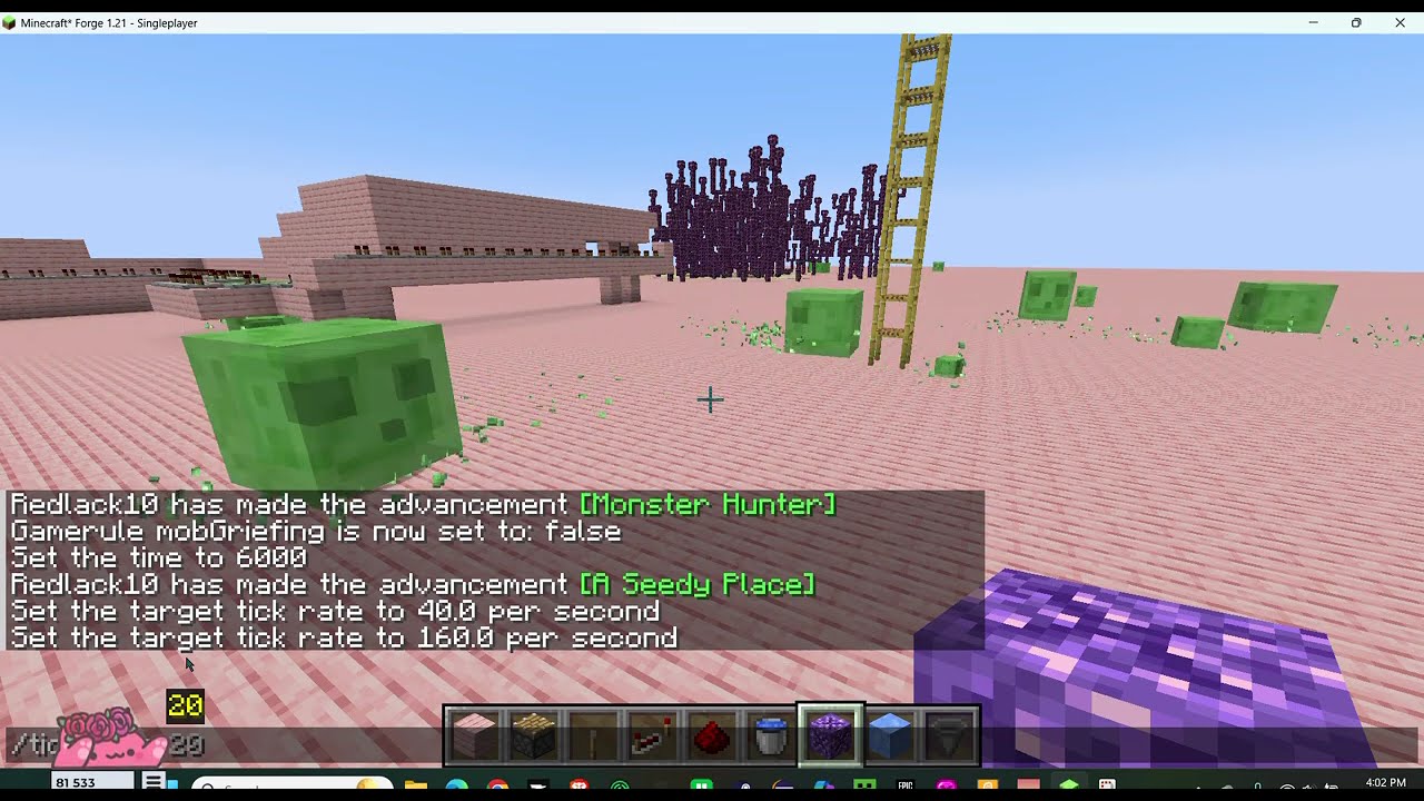 slimes at a high tick rate