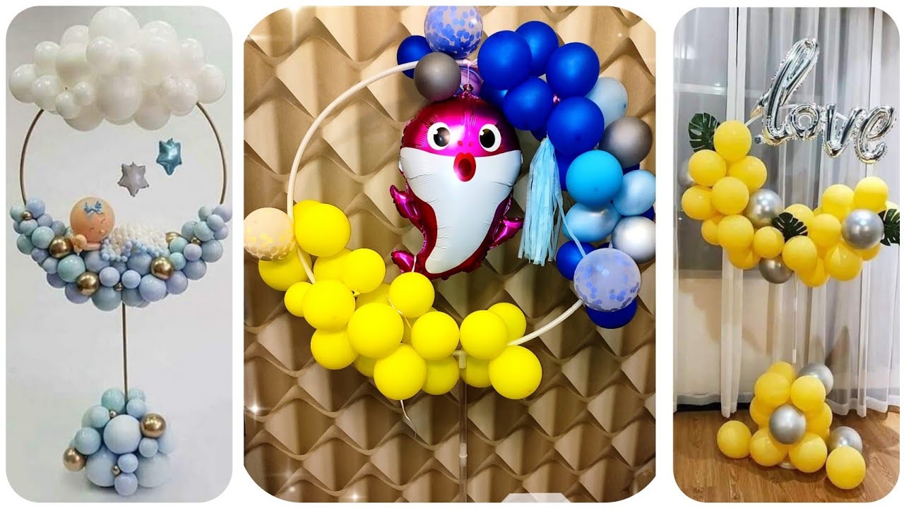 DIY Hula Hoop (Circle ) balloon stand  installation-تركيب ستاند  ❤️البالونات و تثبيت البالون عليه