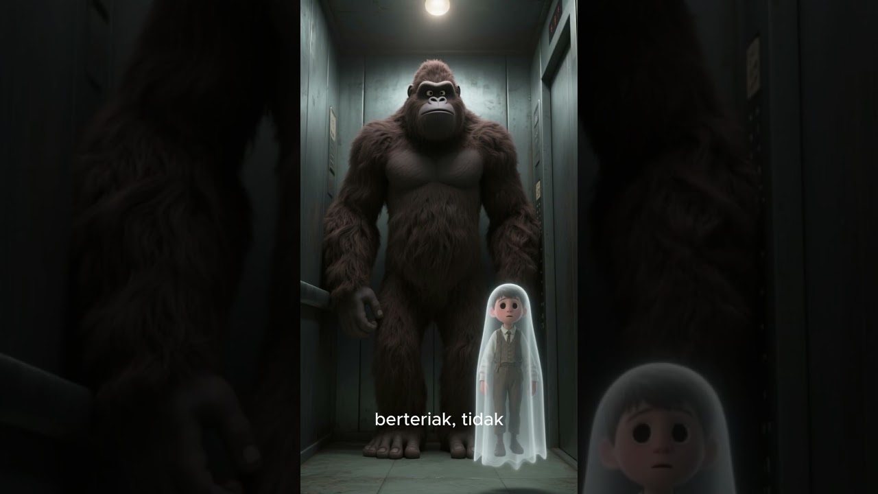 Bigfoot berkelana di apartemen berhantu: 6  Lift Hantu vs Bigfoot 