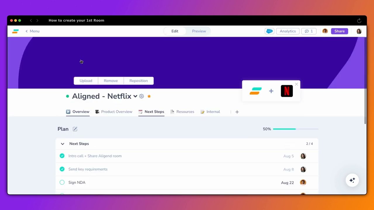 How to Build Your First Digital Sales Room with Aligned