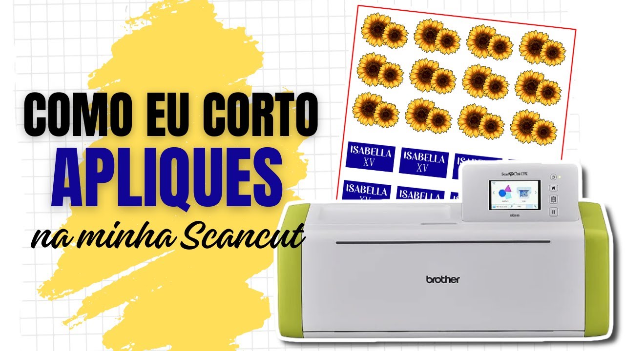Como eu corto apliques na minha ScancutSXD85  - Minha Rotina trabalhando com Personalizados 🌻