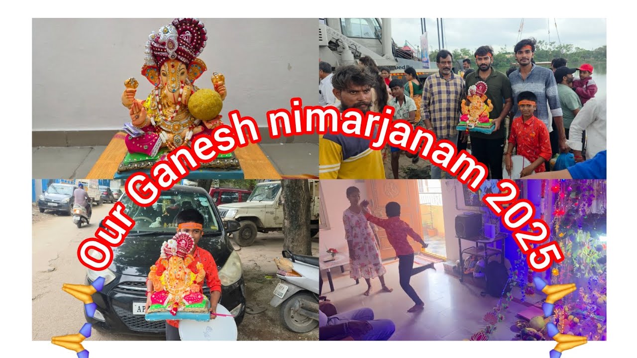 Our Ganesh nimarjanam🙏🙏