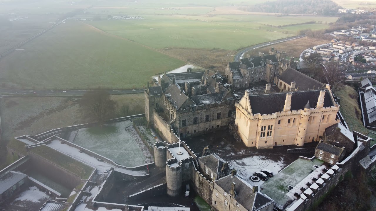 Stirling is Lovely in the Snow - 4K Drone Footage