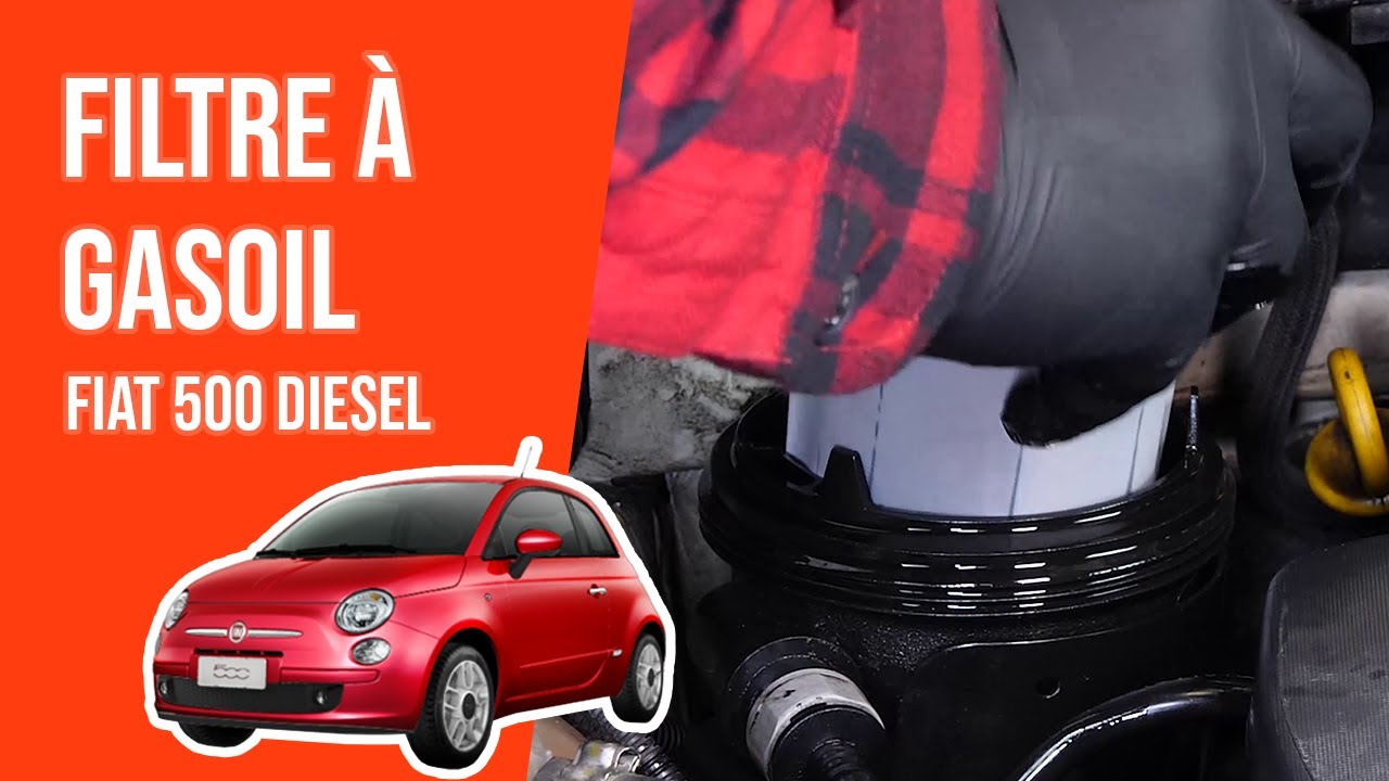 Changer le Filtre à Gasoil FIAT 500 1.3 MULTIJET ⛽