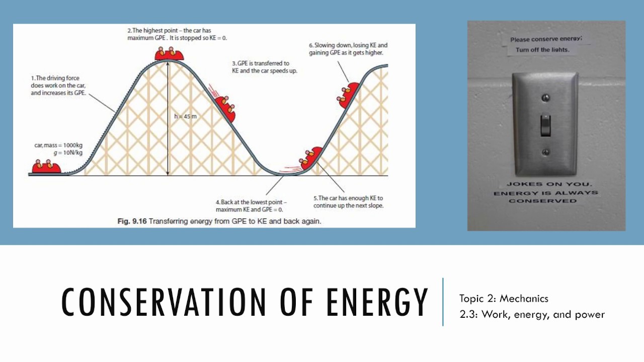 Conservation of energy introduction - IB Physics