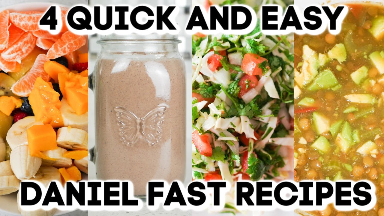 4 QUICK AND EASY DANIEL FAST RECIPES 2020!! VEGAN MEALS!!