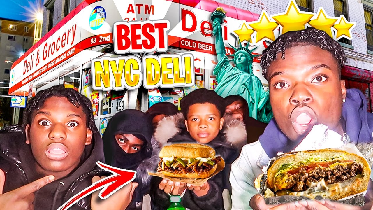 I TOOK A DRILL RAPPER TO THE BEST DELI IN NEW YORK CITY BEST CHOPPED CHEESE I EVER HAD *MUST WATCH*