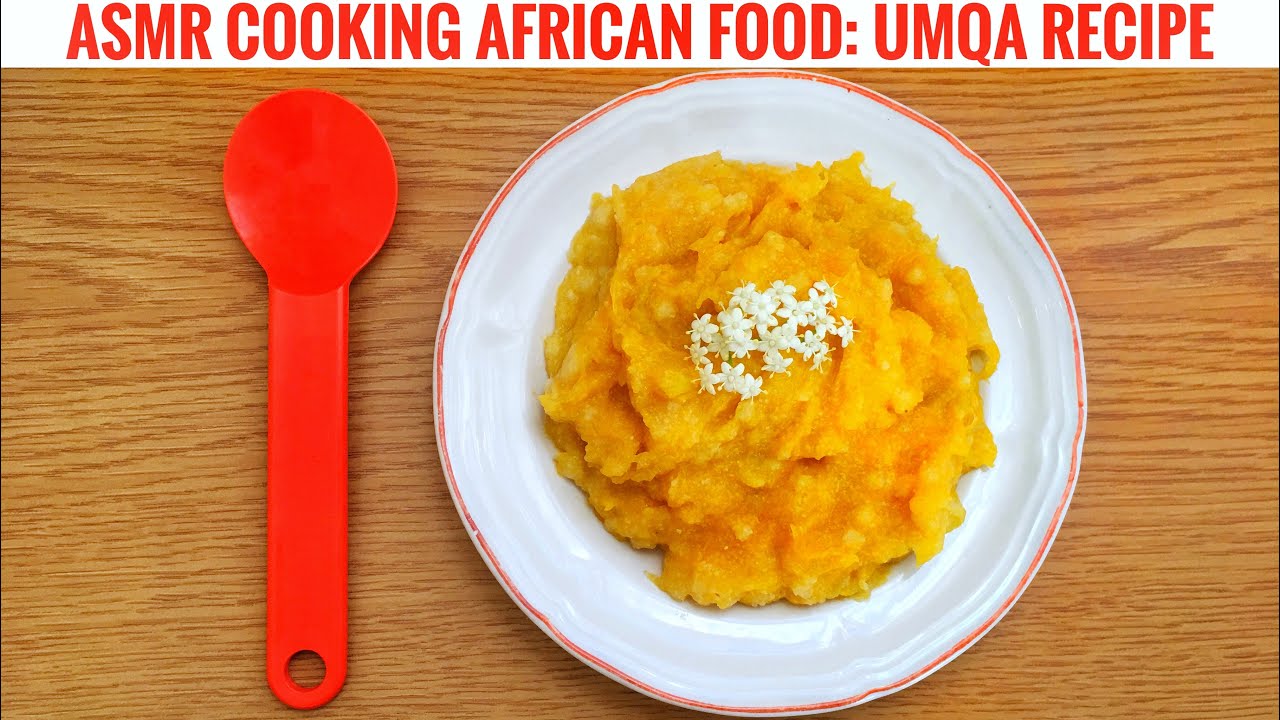 [South African ASMR Food] Cooking + Whisper Voiceover + Water Sounds + Camera Tapping (UMQA Recipe)