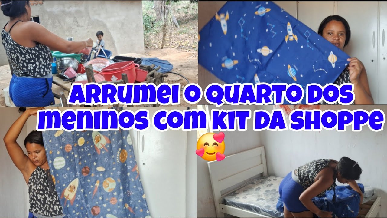 ARRUMANDO O QUARTO DAS CRIANÇAS COM KIT DA SHOPPE