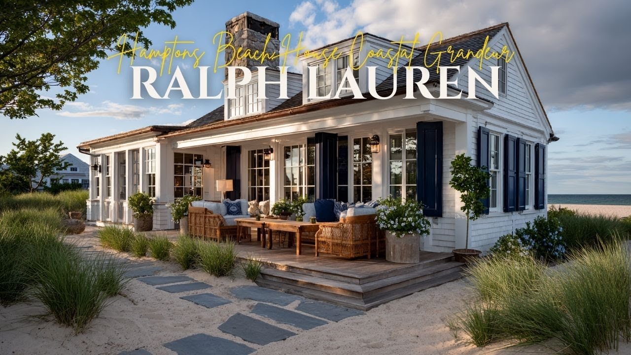 Hamptons Beach House Ralph Lauren's Coastal Grandeur Meets Timeless Design
