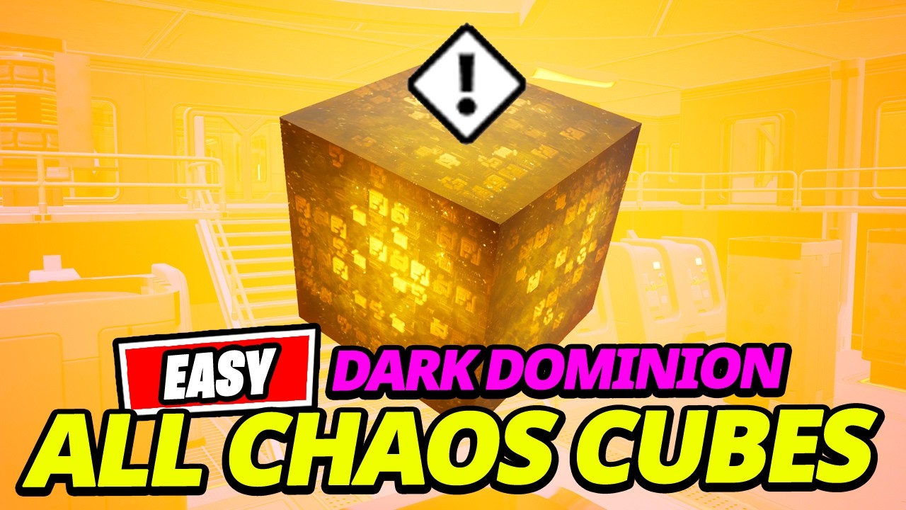 How to Find and Collect ALL CHAOS CUBES (Dark Dominion Locations) - Fortnite