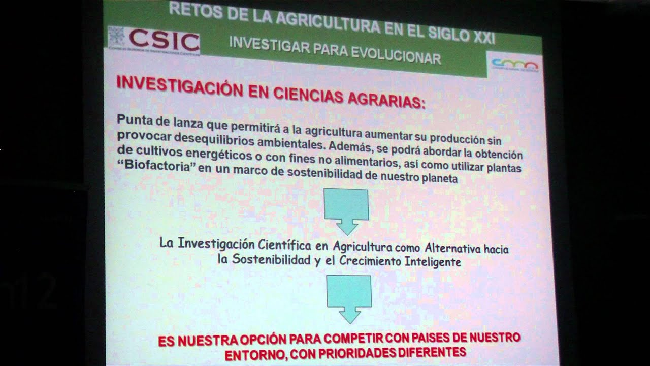 Conferencia 'Los retos de la Agricultura en el Siglo XXI', Carlos García Izquierdo