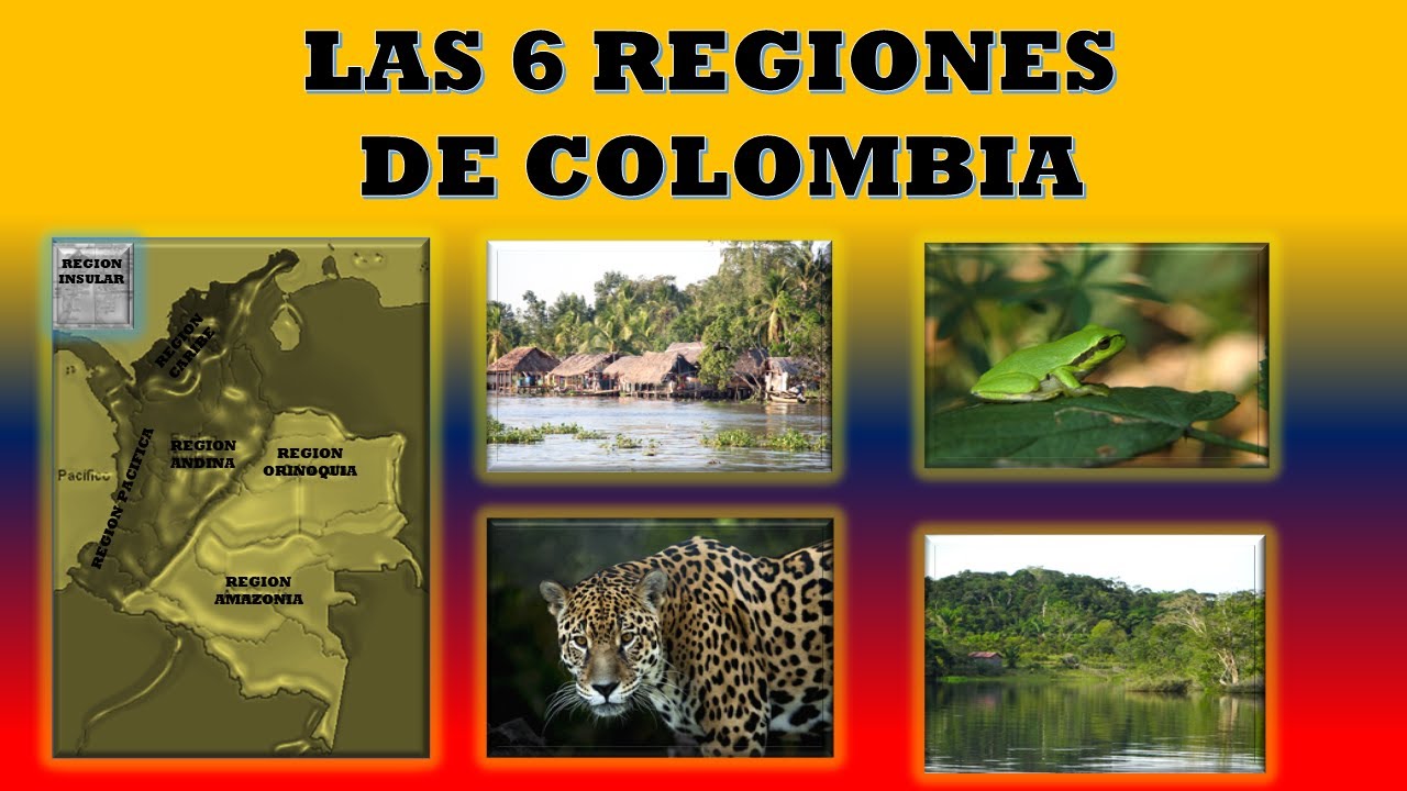 ✅✅🌎Las 6 Regiones de Colombia. Diversidad geogr&aacute;fica y cultural