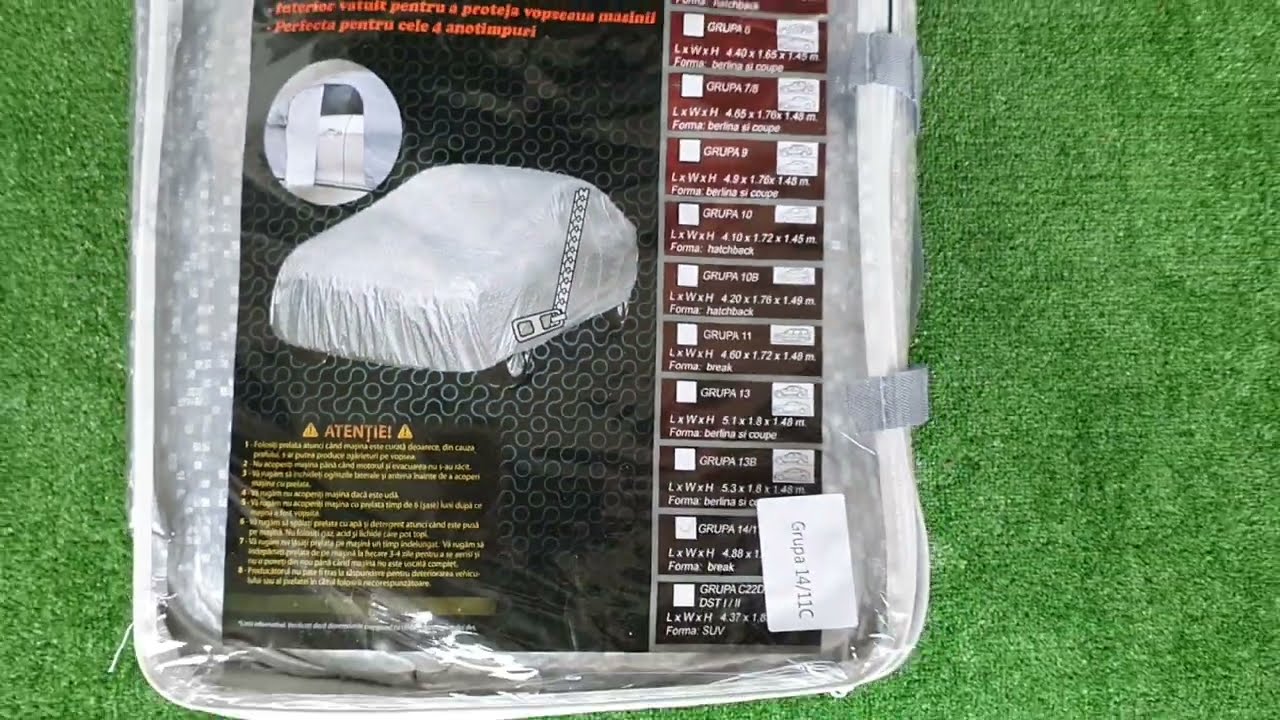 Prelata auto impermeabila dedicata cu fermoar usa sofer - interior vatuit #huse exterior autoturisme