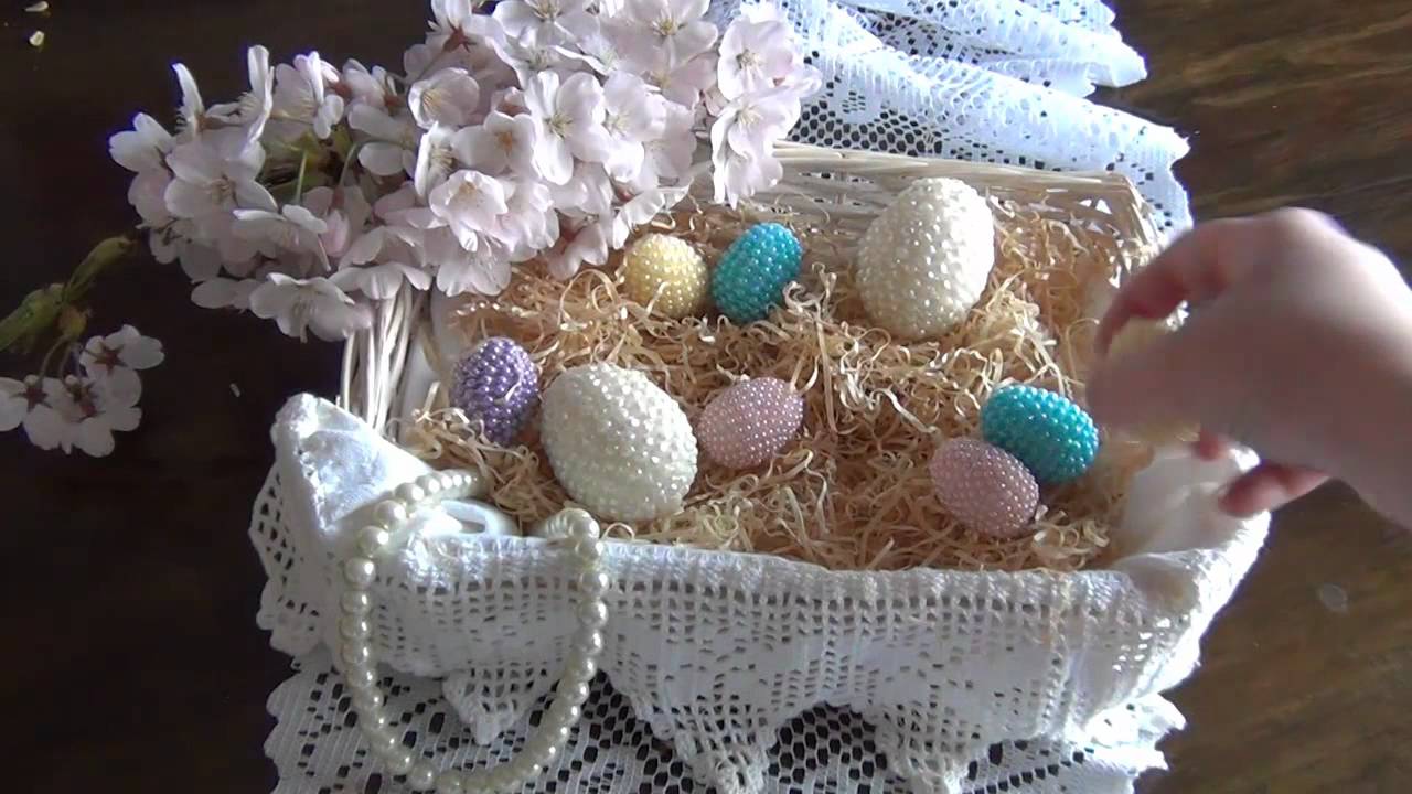 Shabby Chic Easter Pearl Eggs