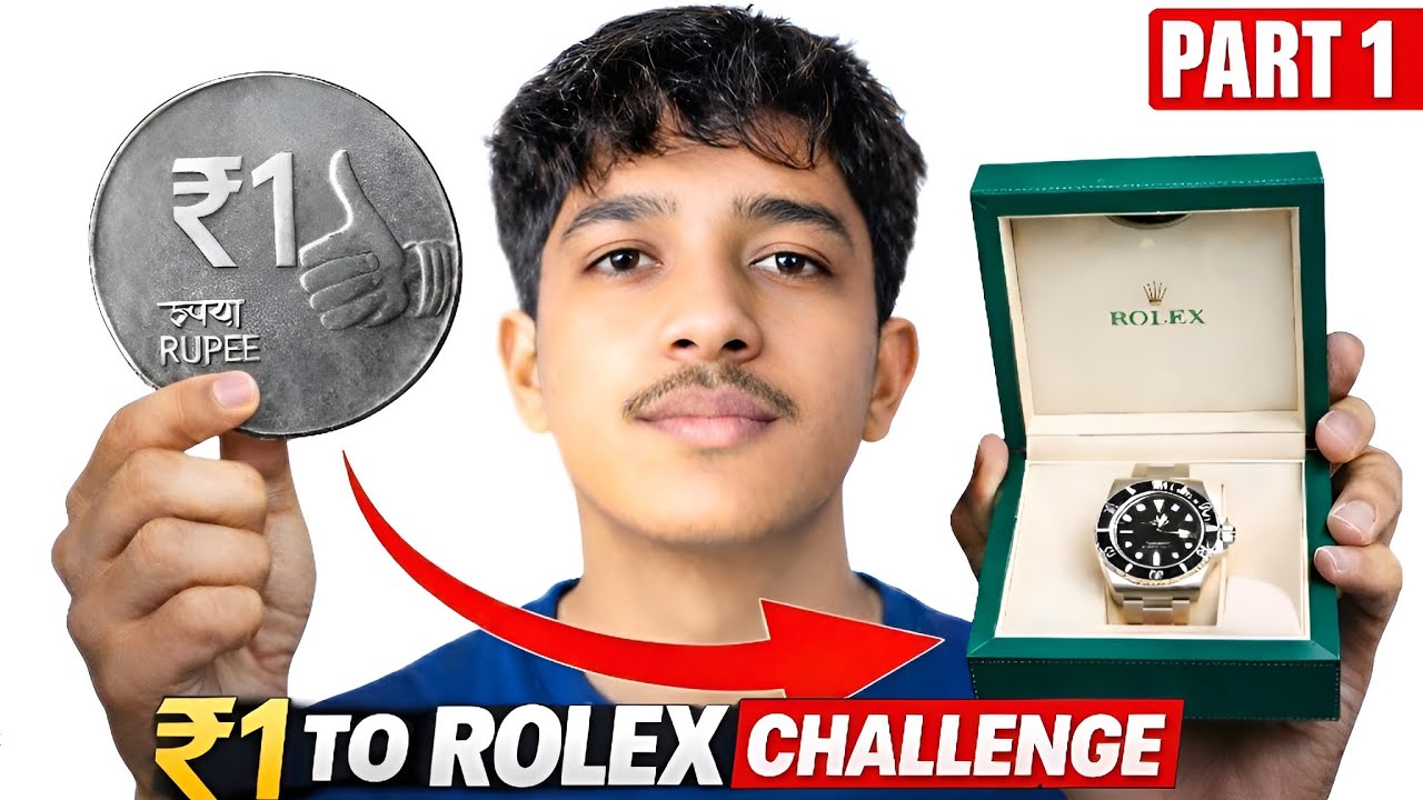I tried turning ₹1 into Rolex!